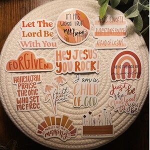 12 Premium Vinyl Waterproof Stickers -FORGIVEN